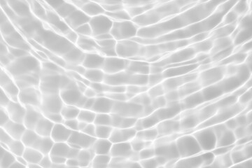 Abstract white transparent water shadow surface texture natural ripple background - obrazy, fototapety, plakaty