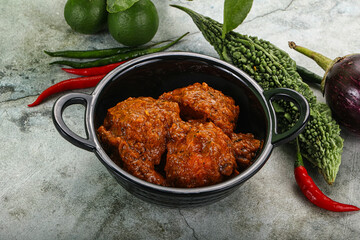 Kashmiri aloo dum - potato stuffed cheese