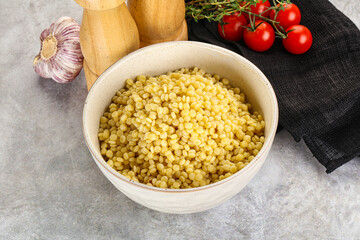 Organic wheat pasta - boiled ptitim