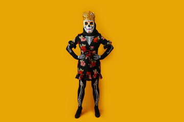 Day of the dead, sugar skull, halloween, calavera Catrina, Catrina costume.