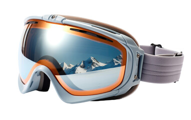 Amazing Ski Glasses Isolated on Transparent Background PNG.