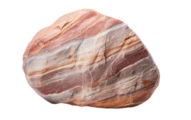 Strange Marble Rock in portrait Isolated on Transparent Background PNG.