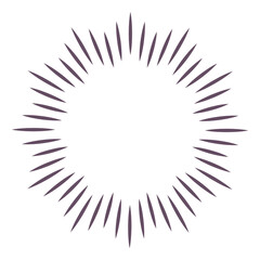 Decorative shining in retro style. Explosion burst light