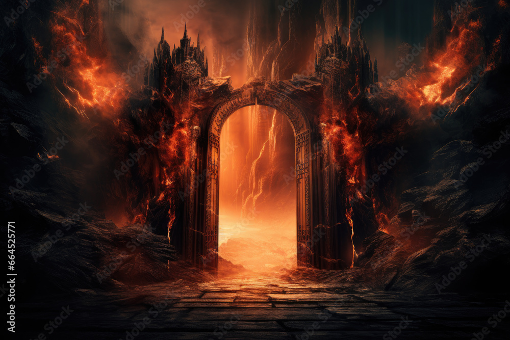Poster the gates of hell - generative ai