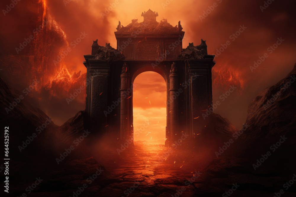 Sticker the gates of hell - generative ai
