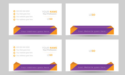 Modern and Creative Business Card design template, vector file layout