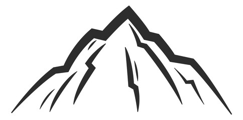 Fototapeta premium Extreme mountain tourism logo. Travel club icon