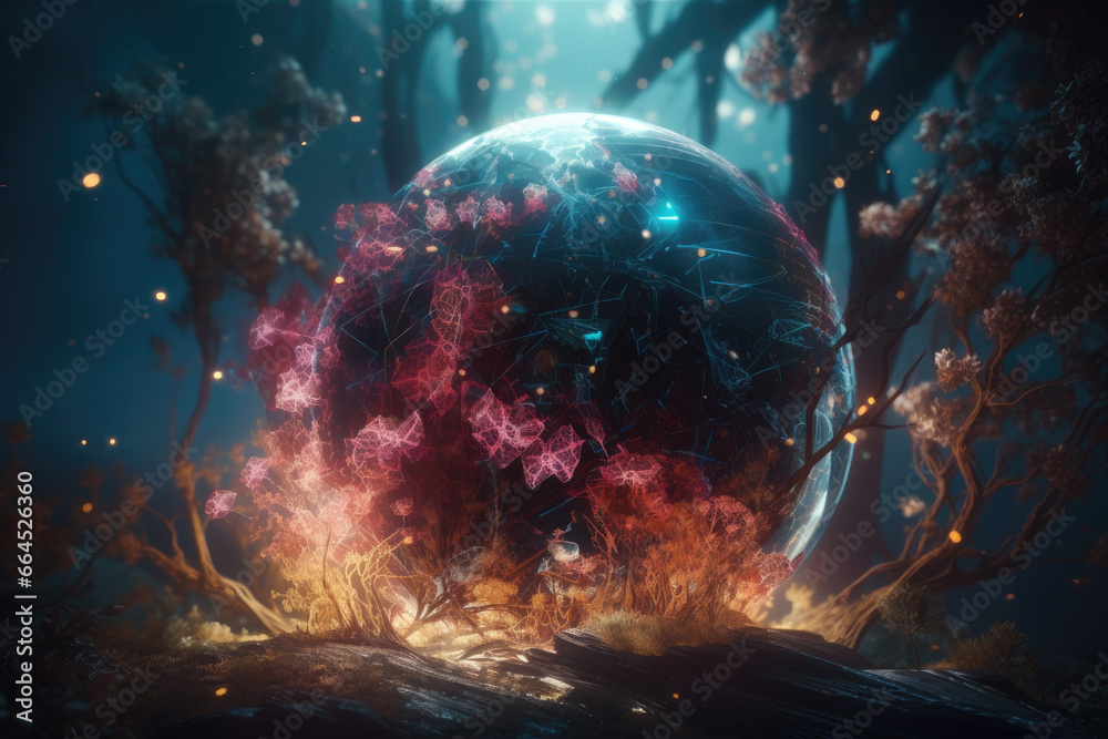 Canvas Prints space of space - generative ai
