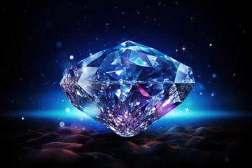 Crédence de cuisine en verre imprimé Anvers  diamond Gemstones