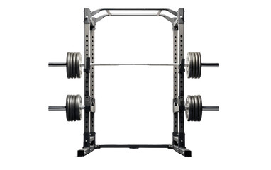 Black Power Rack Isolated on Transparent Background PNG. - obrazy, fototapety, plakaty