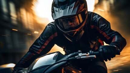 blurred background - motorcycle motion blur