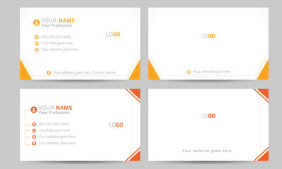 Modern Business Card design template, vector file layout