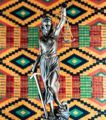 Lady Justice With African Symbolism