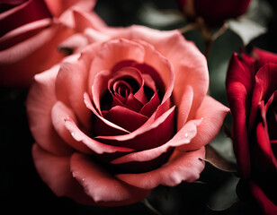 red rose in a hand