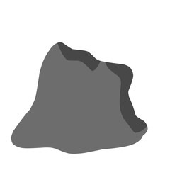Black Stone Vector Illustration 