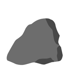 Black Stone Vector Illustration 