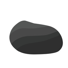 Black Stone Vector Illustration 