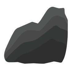 Black Stone Vector Illustration 