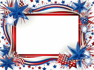 Obraz premium Fourth of July frame
