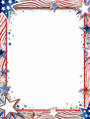 Decorative American flag frame
