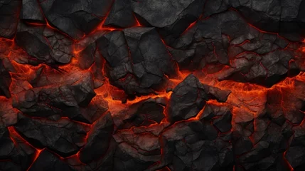 Rolgordijnen fire in the fireplace © Vipul