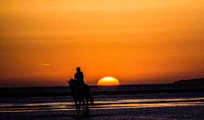Sunset on Tarifa beach