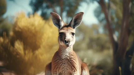 Tuinposter portrait of a kangaroo © Cash Cow Concepts