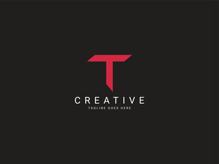 t letter logo