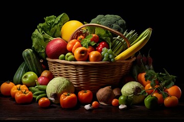 Delicious healthy produce. Generative AI