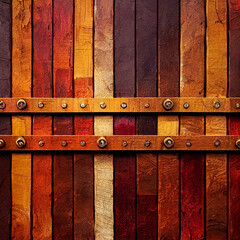 Stacked wooden planks textured background