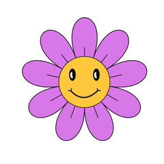 Groovy Flower Illustration