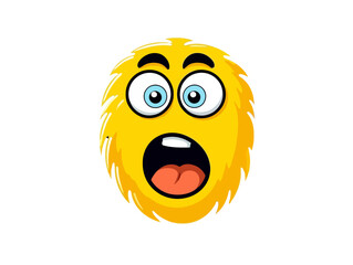 Doodle ROFL emoji, cartoon sticker, sketch, vector, Illustration, minimalistic