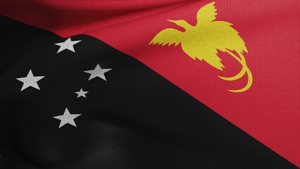 Papua New Guinea Flag photo texture 