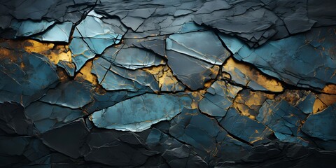 cracked black stone surface texture background