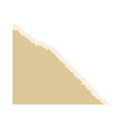 Corner Paper Torn