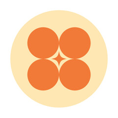 Retro Geometric Element