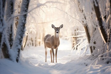 Snow-Clad Enigma: Otherworldly Winter Woods