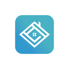 Home logo design with unique concept template Premium Vector