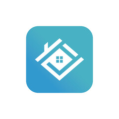 Home logo design with unique concept template Premium Vector