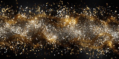 Gold and silver Christmas particles and sprinkles perfect for festive occasions like Christmas and...