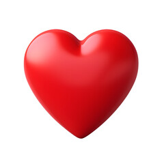 Happy Valentine's Day, 3D red heart shape icon in Y2K style. Design for greeting cards, posters, banners, flyers, invitations to parties, and social media templates. Generative AI.