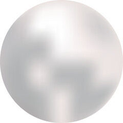 white ball on a transparent background