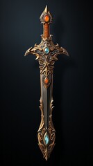 powerful magic sword	blade

