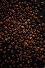 Roasted coffee beans background