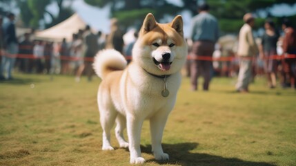 Akita Inu Dog Show Champion