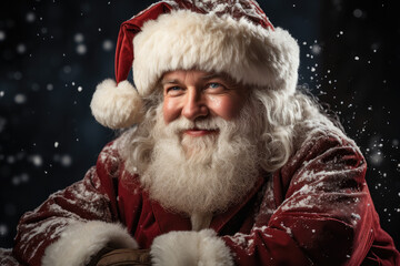 Classic Santa Claus with a Touch of Magic. Generative AI