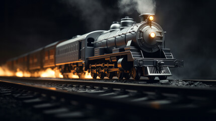 A distant train whistle blows in the night, its sound providing a reminder of life's journey