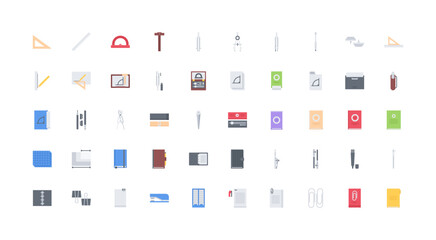 stationery icon set