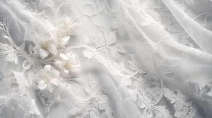 A fine, delicate background of a lace fabric