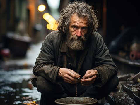 Beggar's day photography , Homeless help 